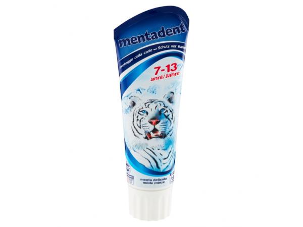 toothpaste mentadent 7-13 years ml.75